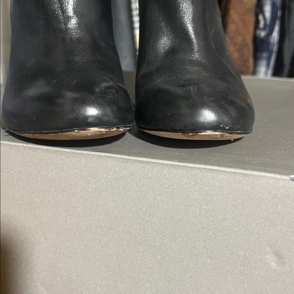 Vero Cuoio vi- tiona Black Leather Heeled Boots - Picture 9 of 10